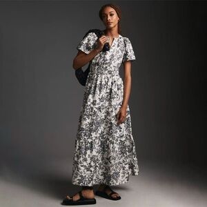 Anthropologie Somerset Maxi Dress Floral Bird